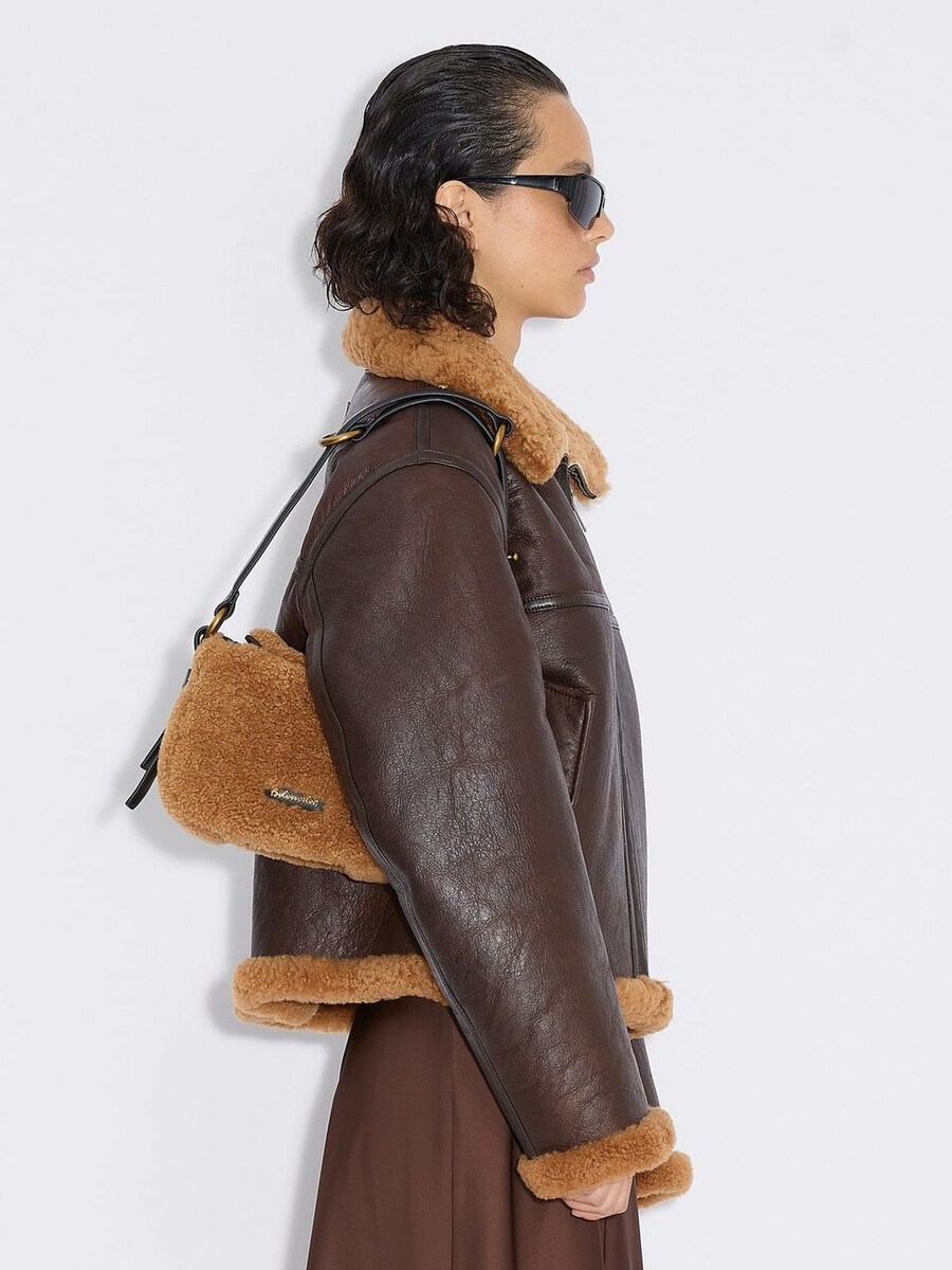 borsa bud mini shearling