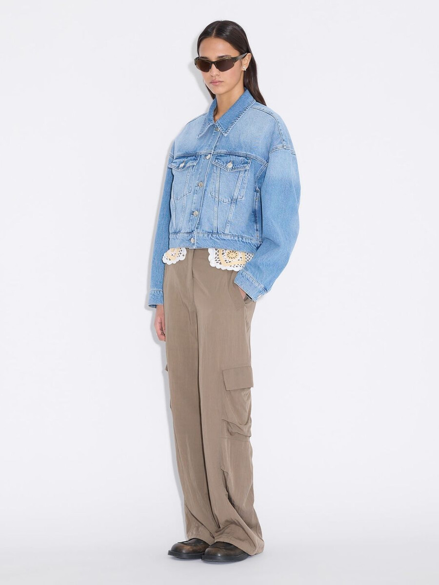 giacca di jeans corta