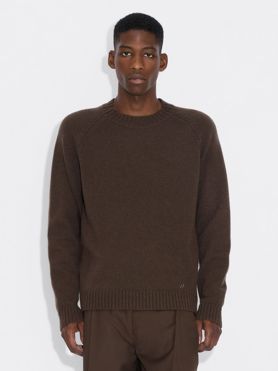 maglione girocollo in lana