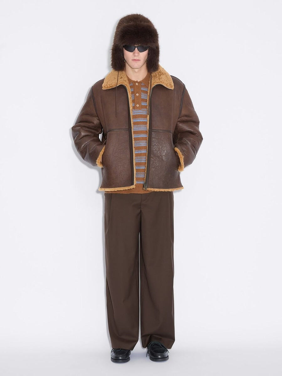 giacca in montone lou