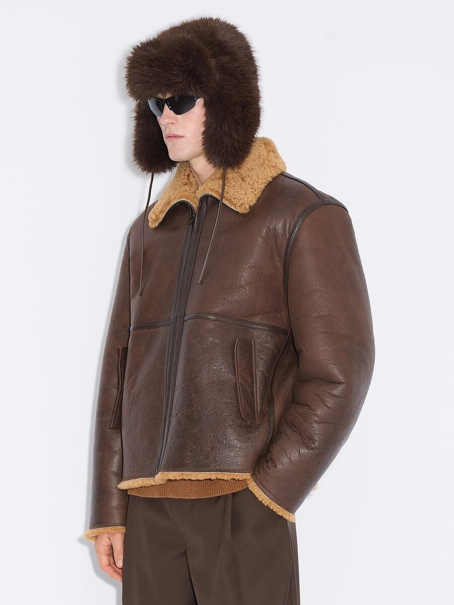 giacca in montone lou