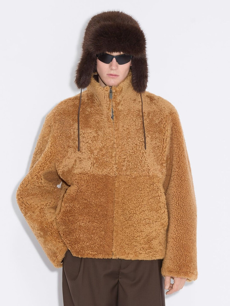 giacca in montone lou