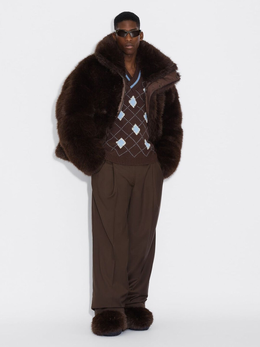 giacca in pelliccia sintetica narvik