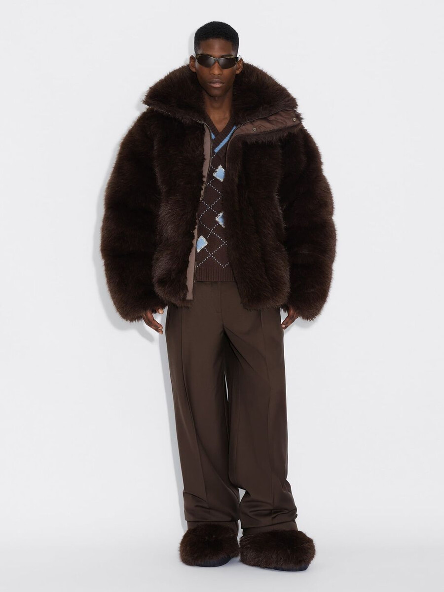 giacca in pelliccia sintetica narvik