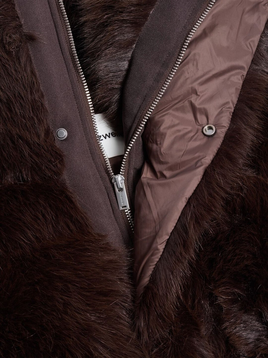 giacca in pelliccia sintetica narvik