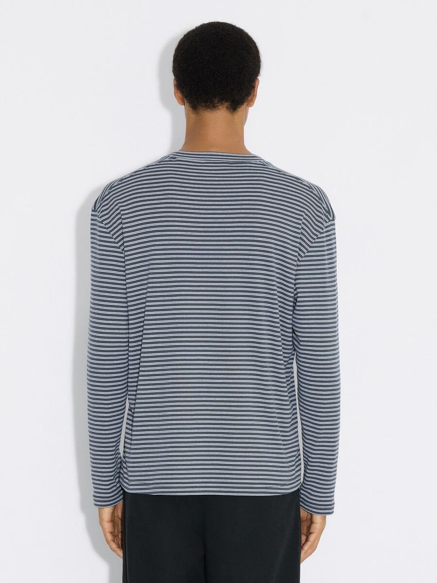 maglia a maniche lunghe a righe rilassate