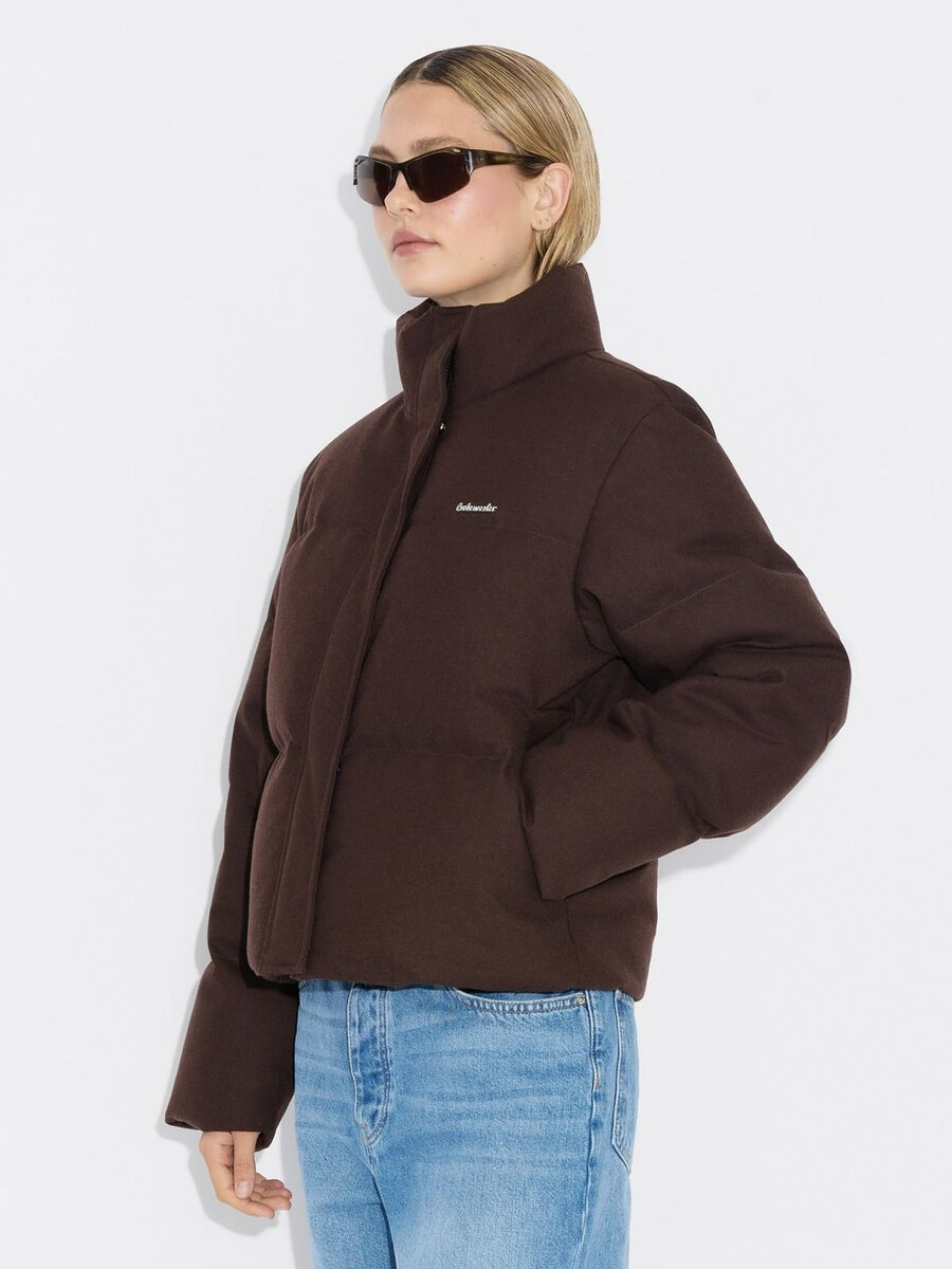 giacca in piumino di lana tecnica