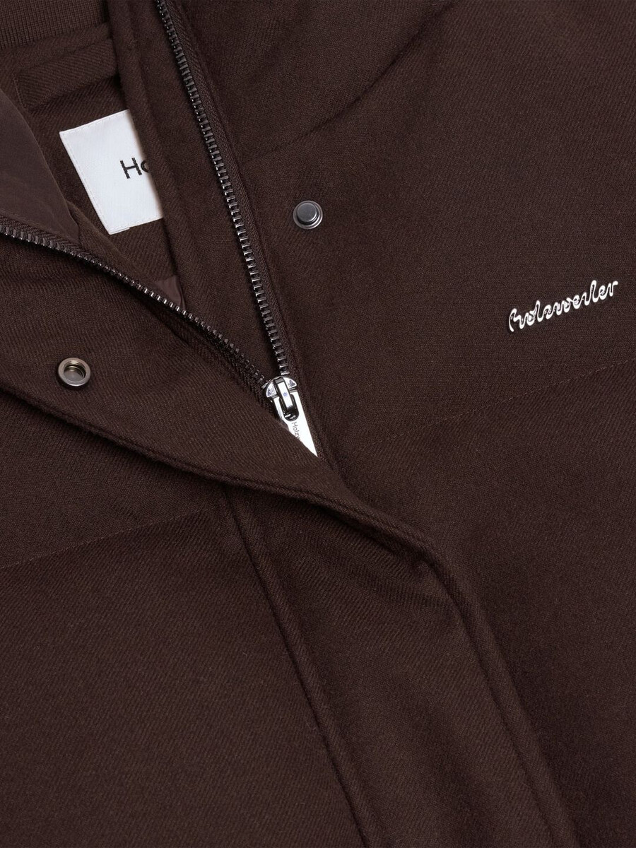 giacca in piumino di lana tecnica