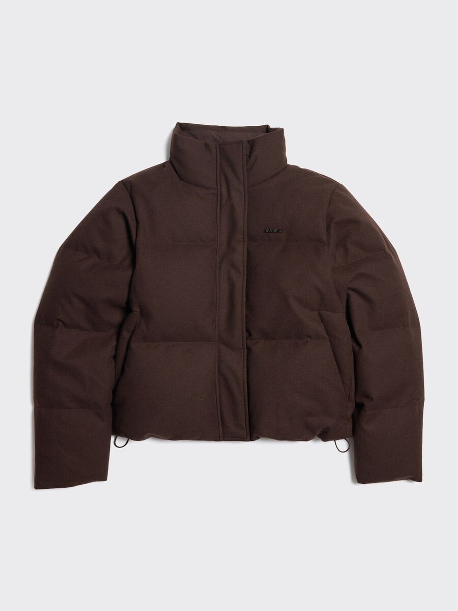 giacca in piumino di lana tecnica