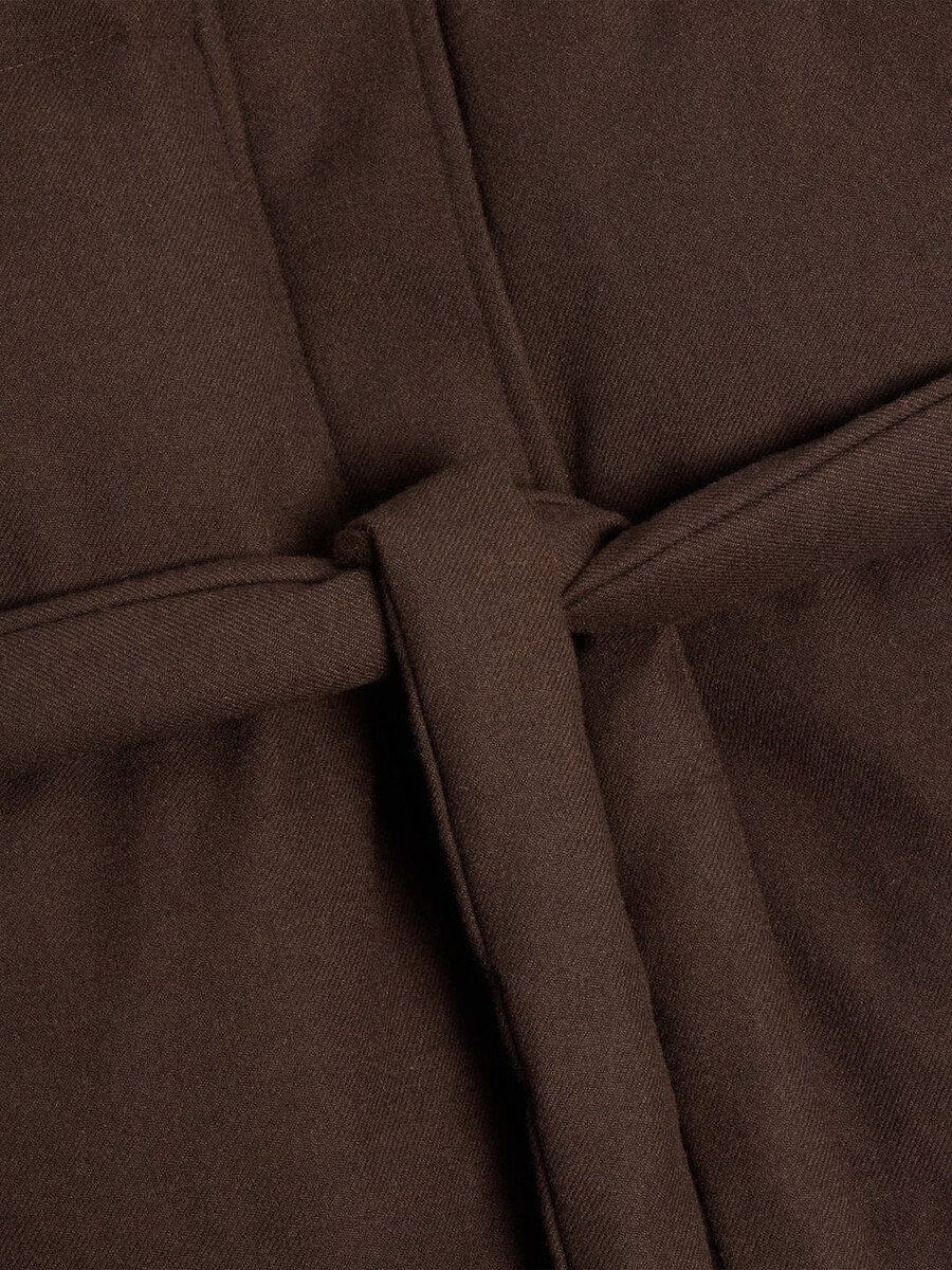 cappotto in piumino di lana tecnica