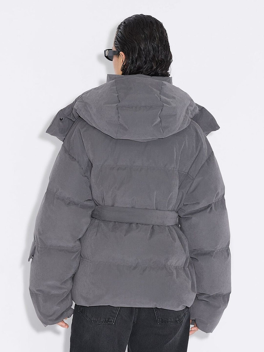 giacca in piuma spazzolata steilia