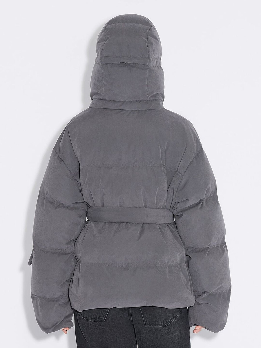 giacca in piuma spazzolata steilia