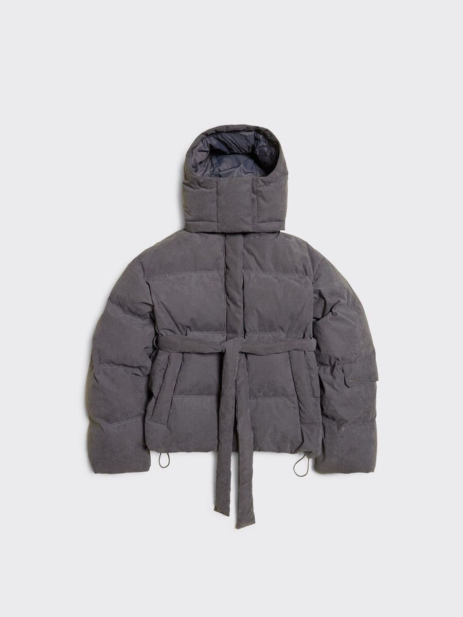 giacca in piuma spazzolata steilia